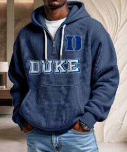 Sweat à capuche en maille gaufrée Duke Blue Devils
