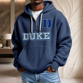 Sweat à capuche en maille gaufrée Duke Blue Devils
