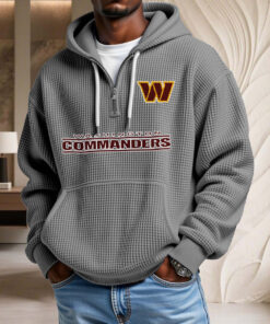 Sweat à capuche en maille gaufrée Washington Commanders