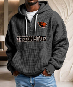 Sweat à capuche en maille gaufrée Oregon State