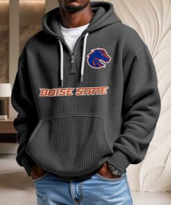 Sweat à capuche en maille gaufrée Boise State Broncos