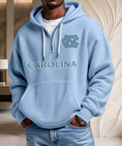 Sweat à capuche en maille gaufrée North Carolina Tar Heels