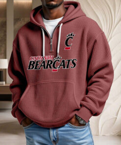 Sweat à capuche en maille gaufrée Cincinnati Bearcats