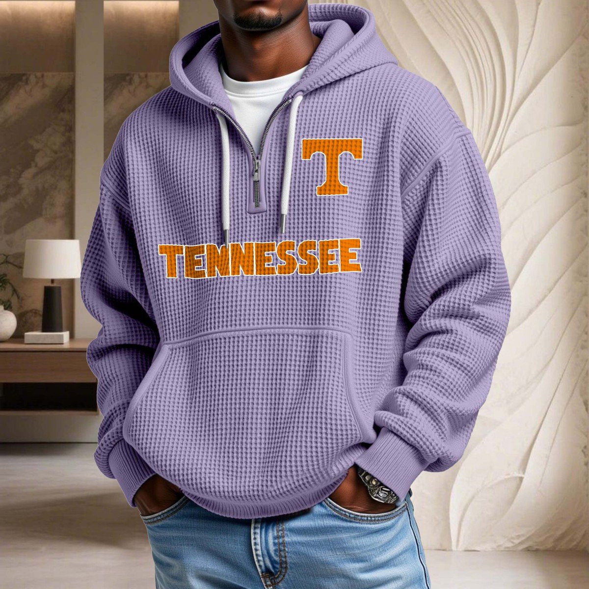 Sweat à capuche en maille gaufrée Tennessee Volunteers – Image 10