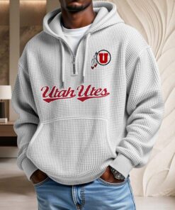 Sweat à capuche en maille gaufrée Utah Utes