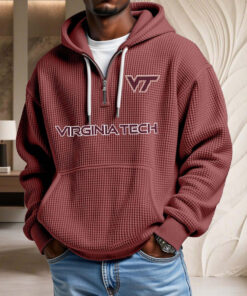 Sweat à capuche en maille gaufrée Virginia Tech Hokies