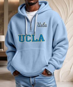 Sweat à capuche en maille gaufrée Ucla Bruins