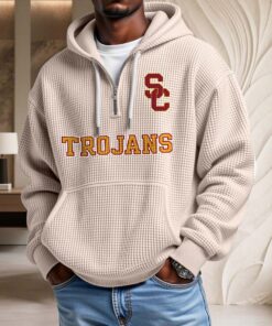 Sweat à capuche en maille gaufrée Usc Trojans