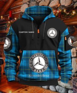 Sweat à capuche à demi-zip Mercedes-Benz