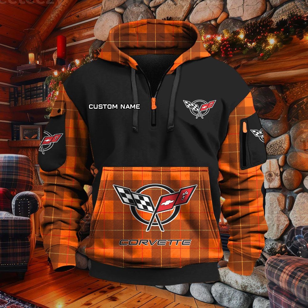 Sweat à capuche à demi-zip Corvette C5 – Image 8