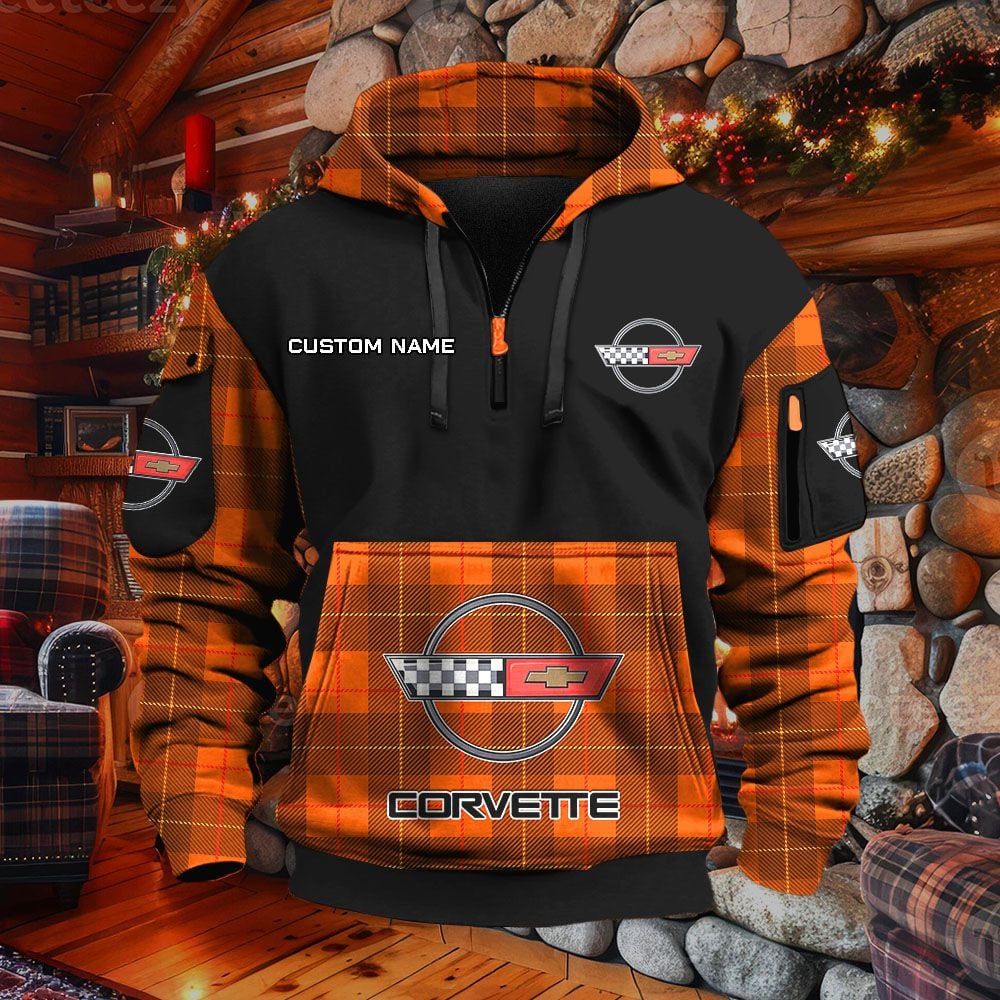 Sweat à capuche à demi-zip Corvette C4 – Image 8