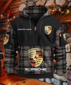 Sweat à capuche à demi-zip Porsche