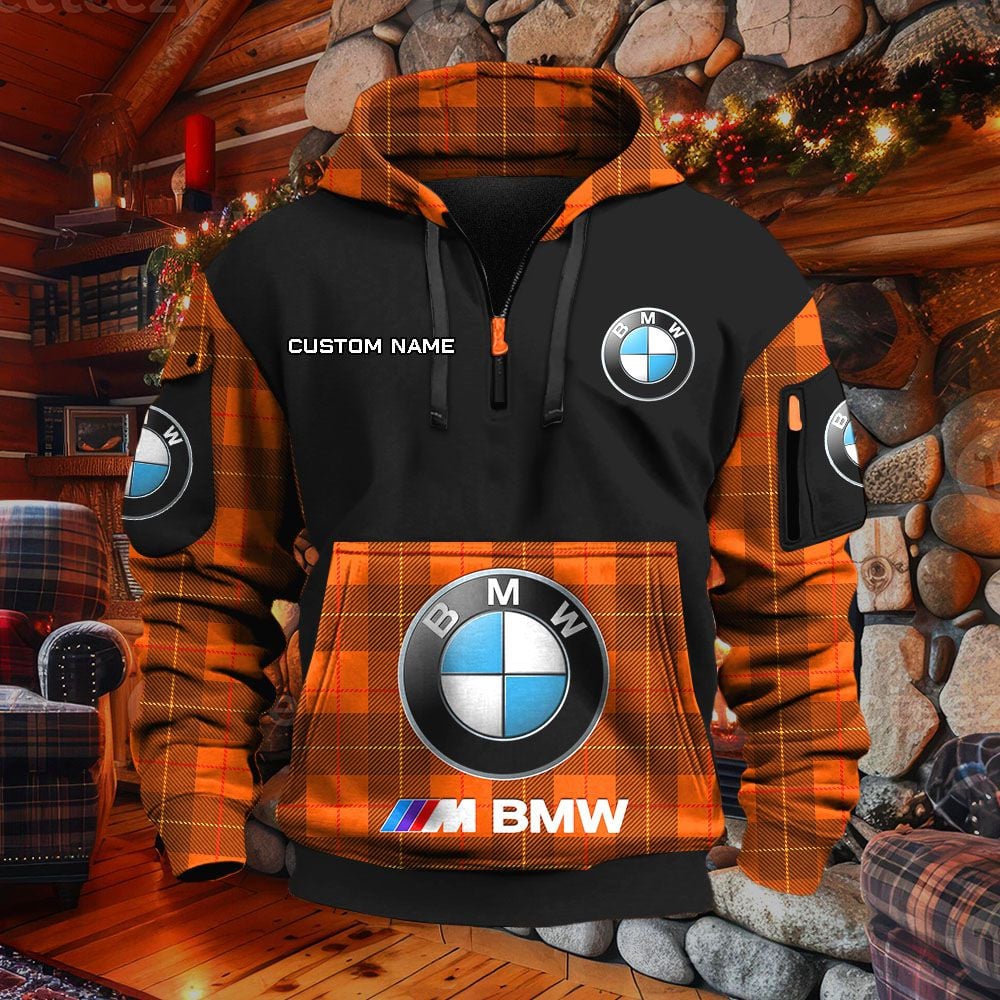 Sweat à capuche à demi-zip BMW M Car – Image 8