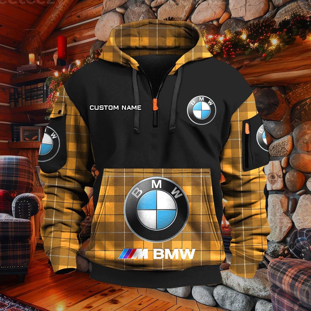 Sweat à capuche à demi-zip BMW M Car – Image 9