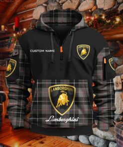 Sweat à capuche à demi-zip Lamborghini
