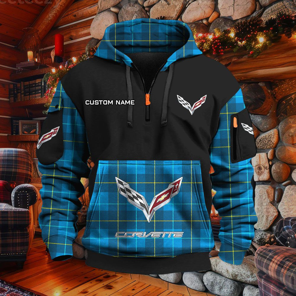 Sweat à capuche à demi-zip Corvette C7 – Image 7