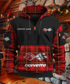 Sweat à capuche à demi-zip Corvette C3