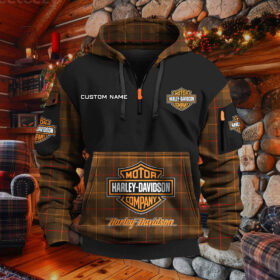 Sweat à capuche à demi-zip Harley-Davidson