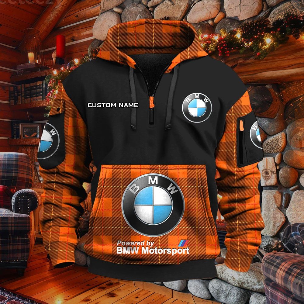 Sweat à capuche à demi-zip BMW Motorsport – Image 8