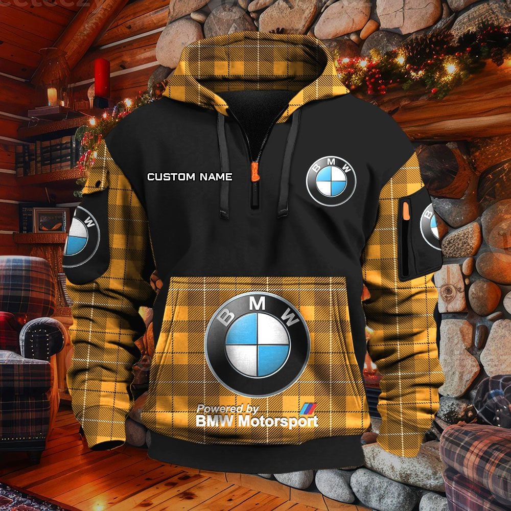 Sweat à capuche à demi-zip BMW Motorsport – Image 9