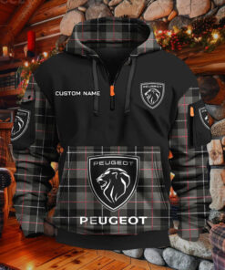 Sweat à capuche à demi-zip Peugeot