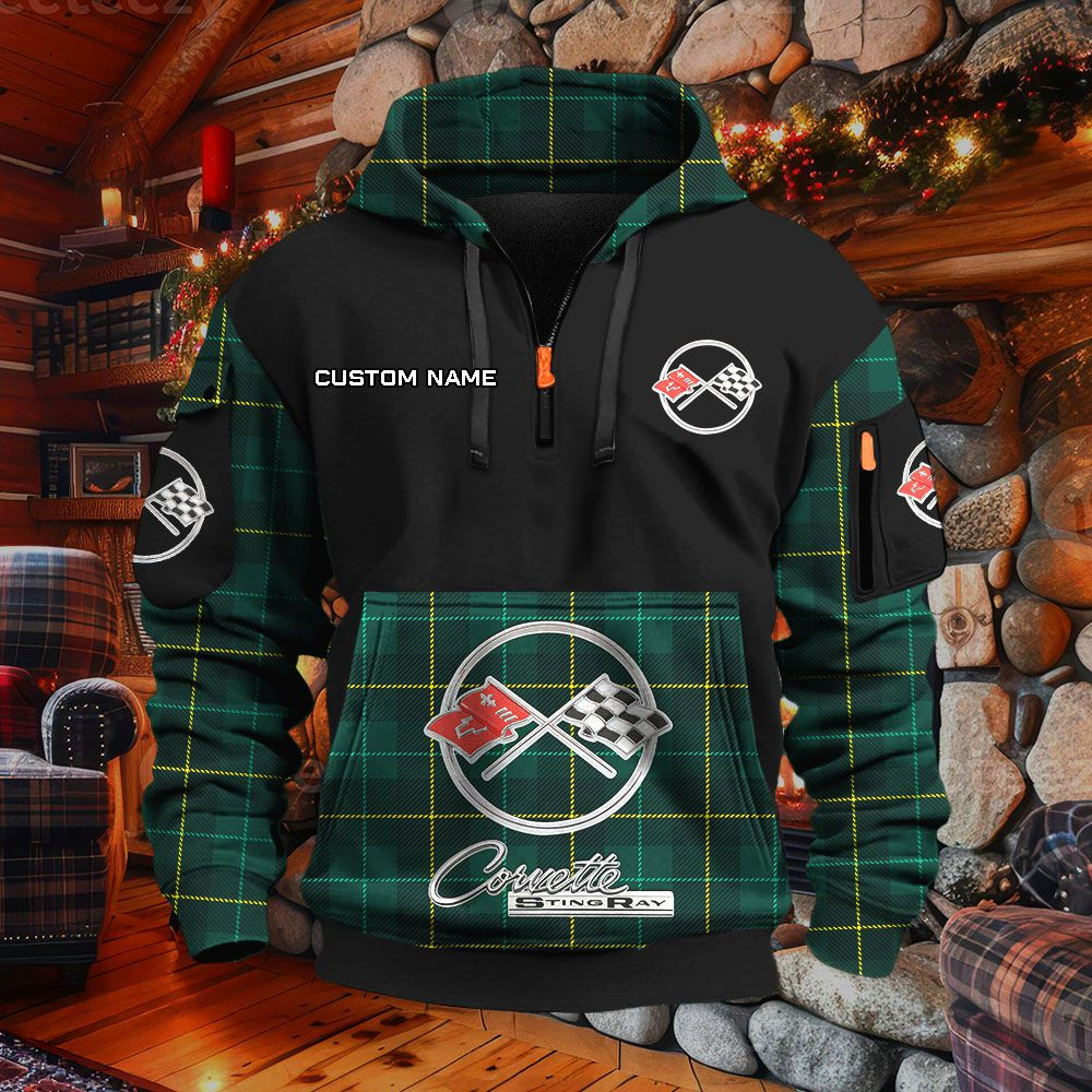 Sweat à capuche à demi-zip Corvette C2 – Image 5