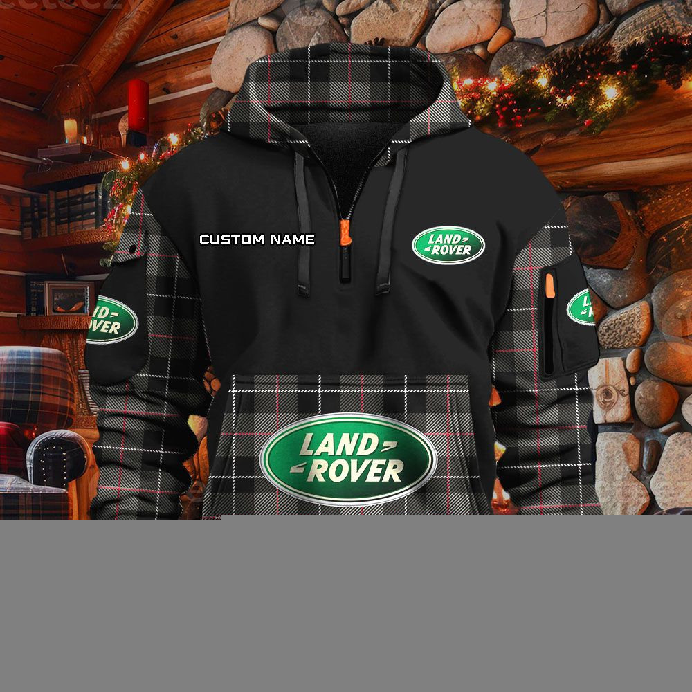 Sweat à capuche à demi-zip Land Rover – Image 2