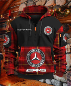 Sweat à capuche à demi-zip Mercedes-AMG