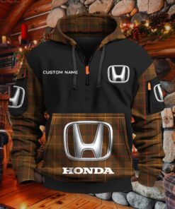 Sweat à capuche à demi-zip Honda