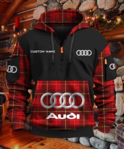 Sweat à capuche à demi-zip Audi