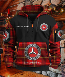 Sweat à capuche à demi-zip Mercedes-Benz