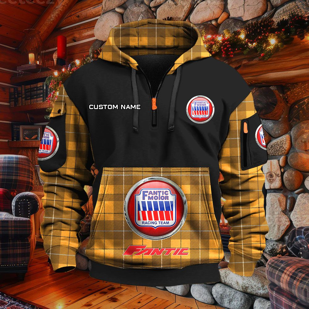 Sweat à capuche à demi-zip Fantic Motorcycles – Image 9