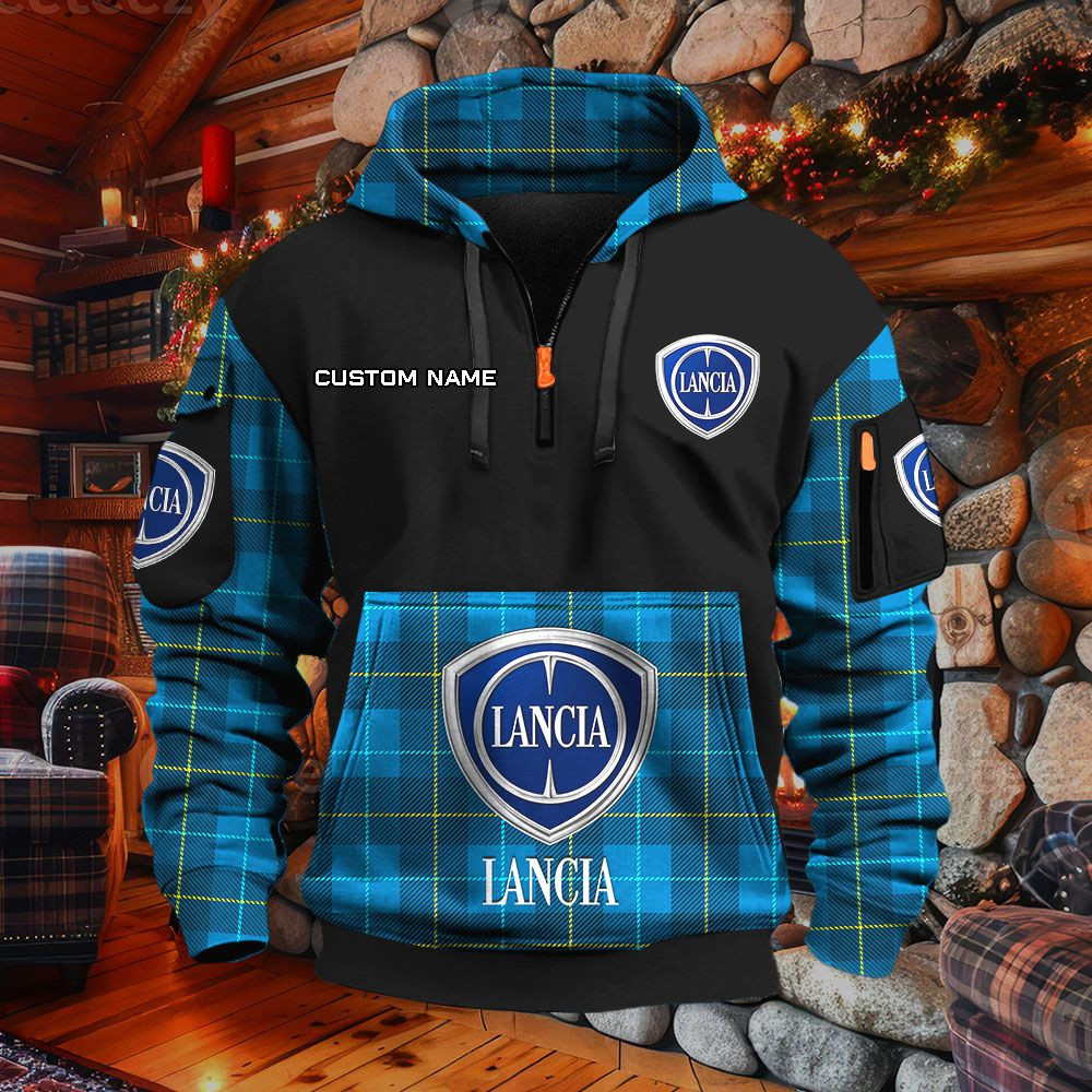 Sweat à capuche à demi-zip Lancia – Image 7