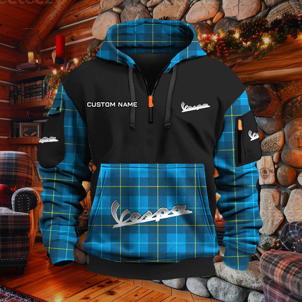 Sweat à capuche à demi-zip Vespa