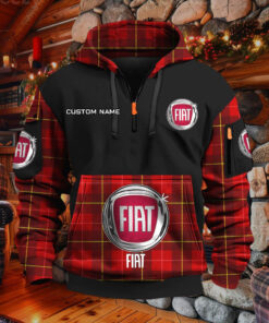 Sweat à capuche à demi-zip Fiat