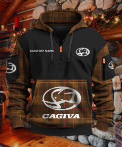 Sweat à capuche à demi-zip Cagiva Motorcycles