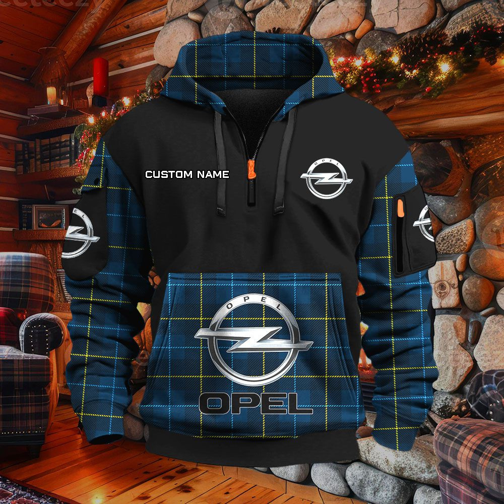 Sweat à capuche à demi-zip Opel – Image 3