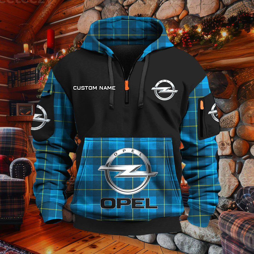 Sweat à capuche à demi-zip Opel – Image 7