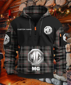 Sweat à capuche à demi-zip MG Car