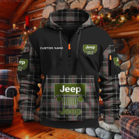 Sweat à capuche à demi-zip Jeep