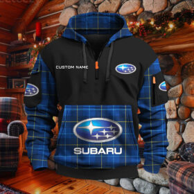 Sweat à capuche à demi-zip Subaru