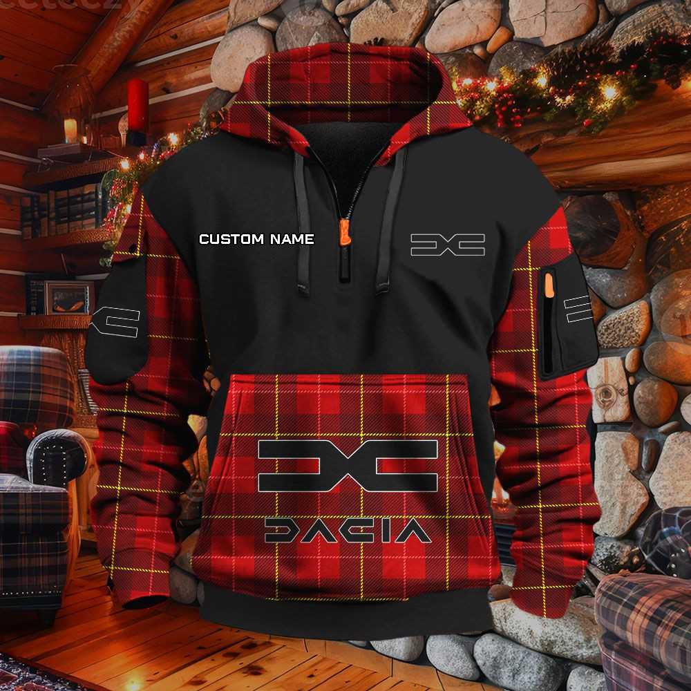 Sweat à capuche à demi-zip Dacia – Image 4