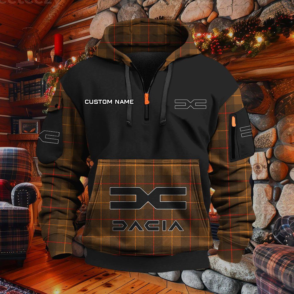 Sweat à capuche à demi-zip Dacia – Image 5