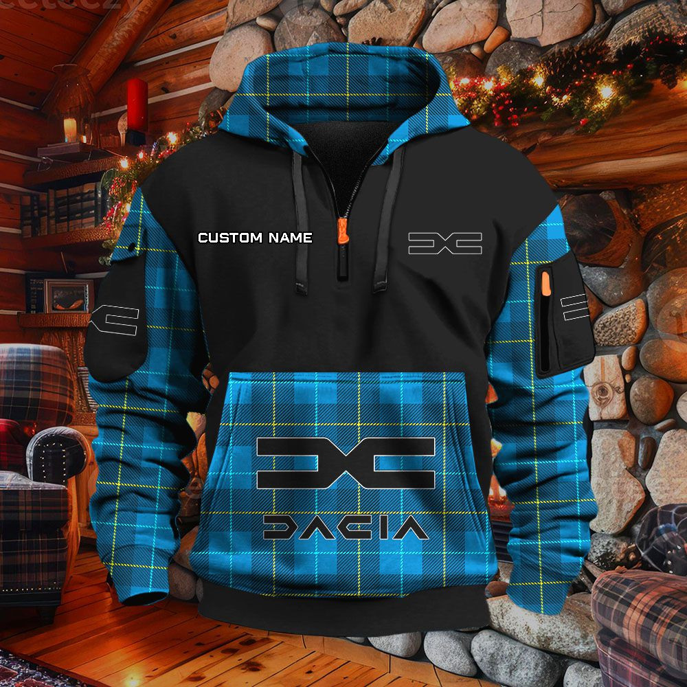 Sweat à capuche à demi-zip Dacia – Image 8