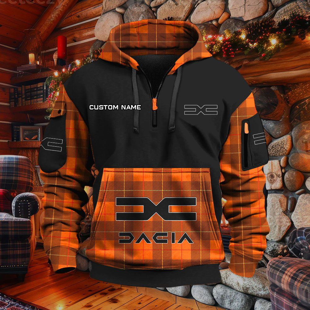 Sweat à capuche à demi-zip Dacia – Image 9