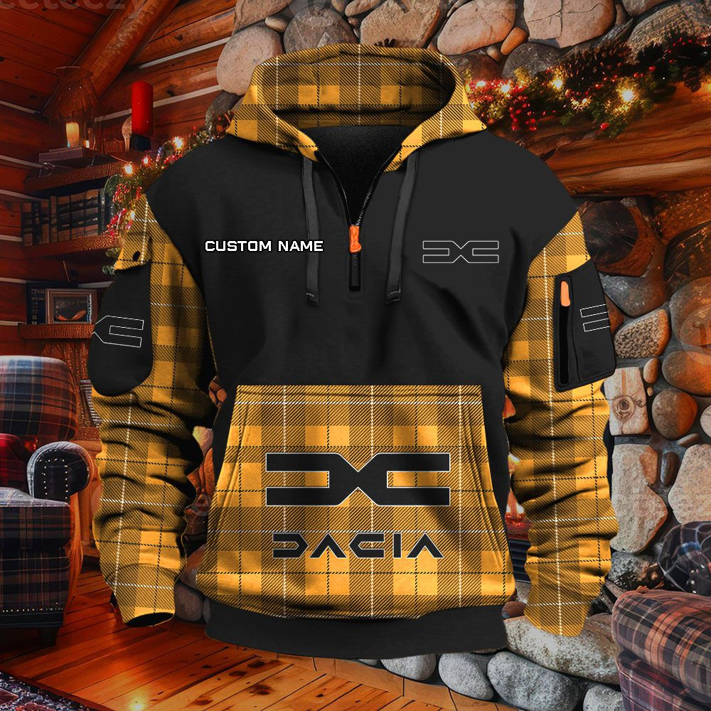 Sweat à capuche à demi-zip Dacia