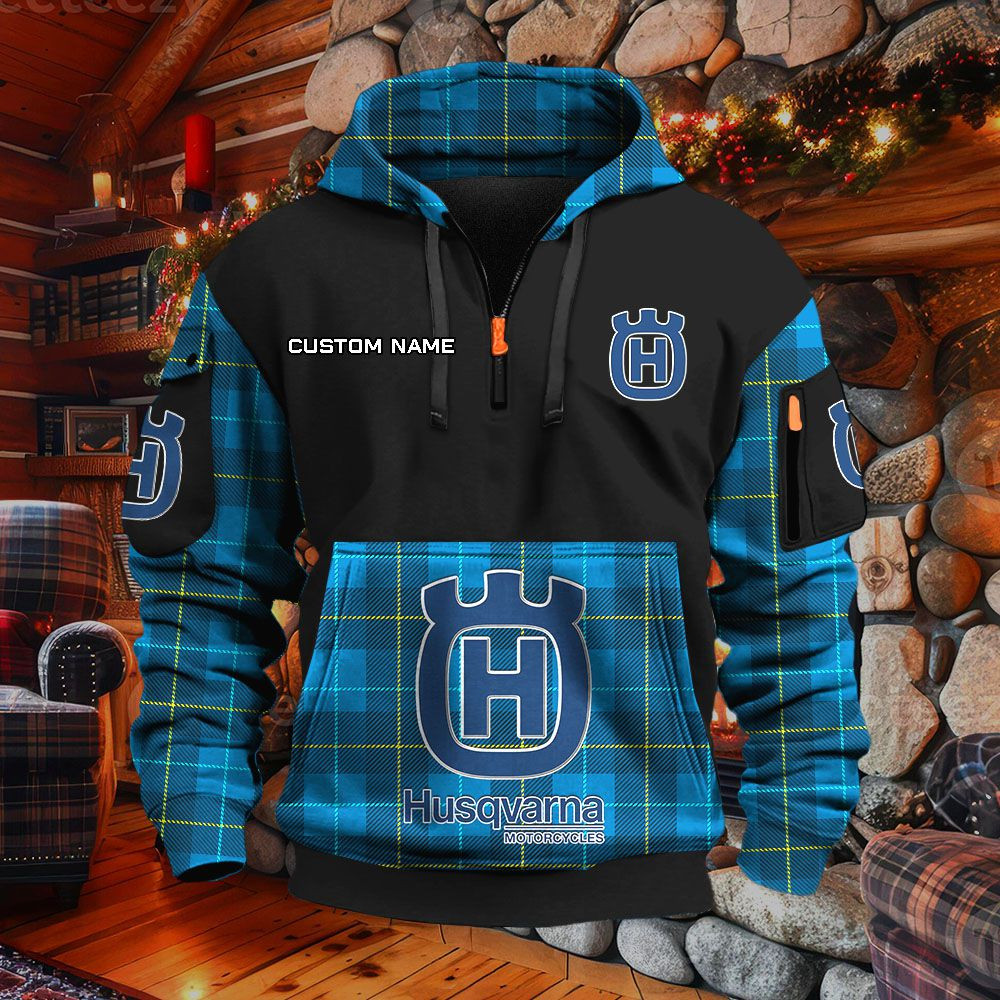 Sweat à capuche à demi-zip Husqvarna Motorcycles – Image 7