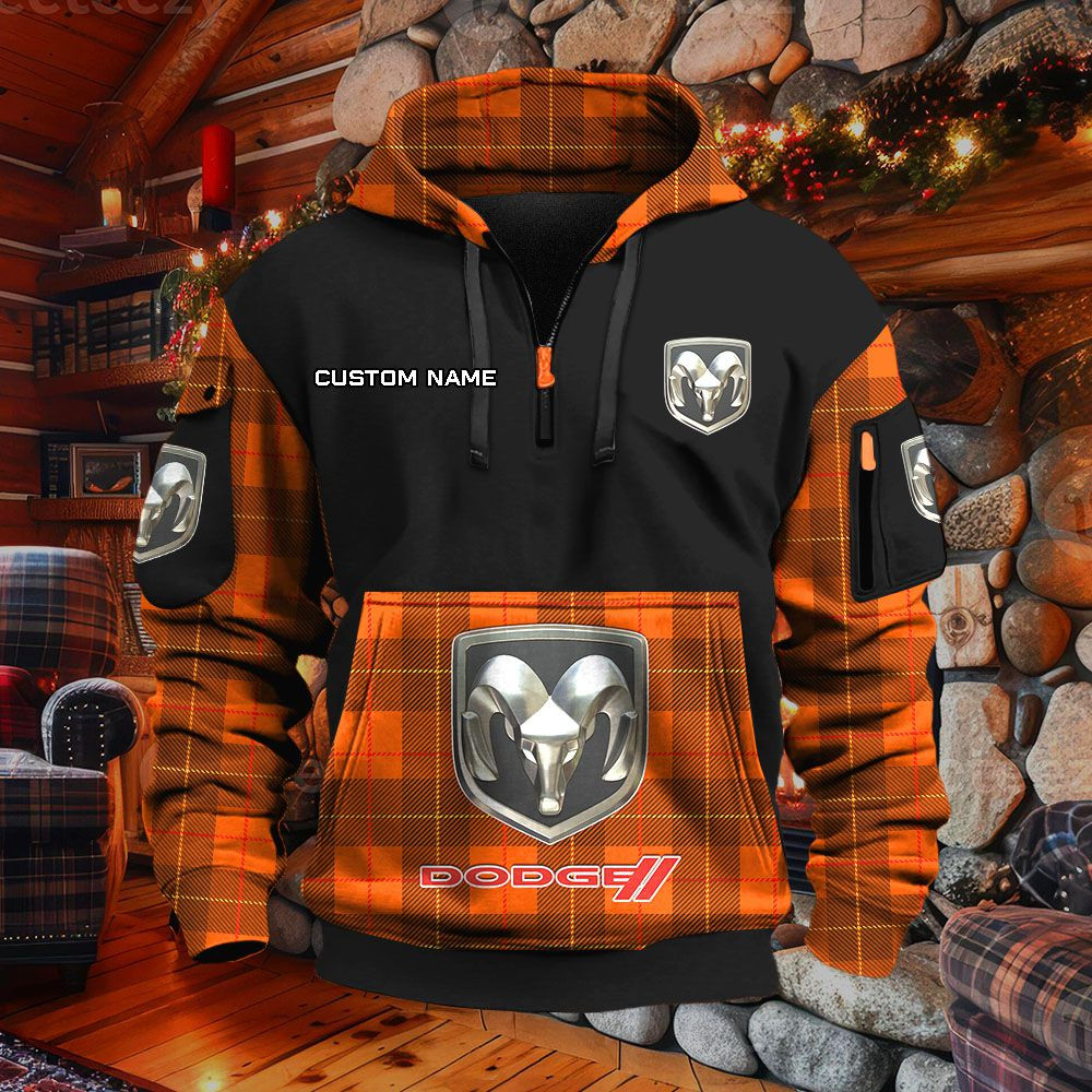 Sweat à capuche à demi-zip Dodge – Image 8