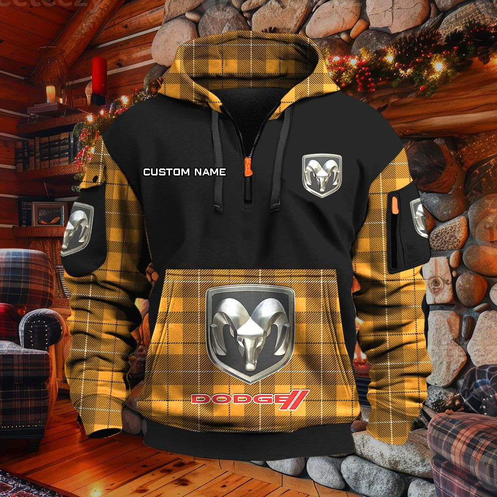 Sweat à capuche à demi-zip Dodge – Image 9