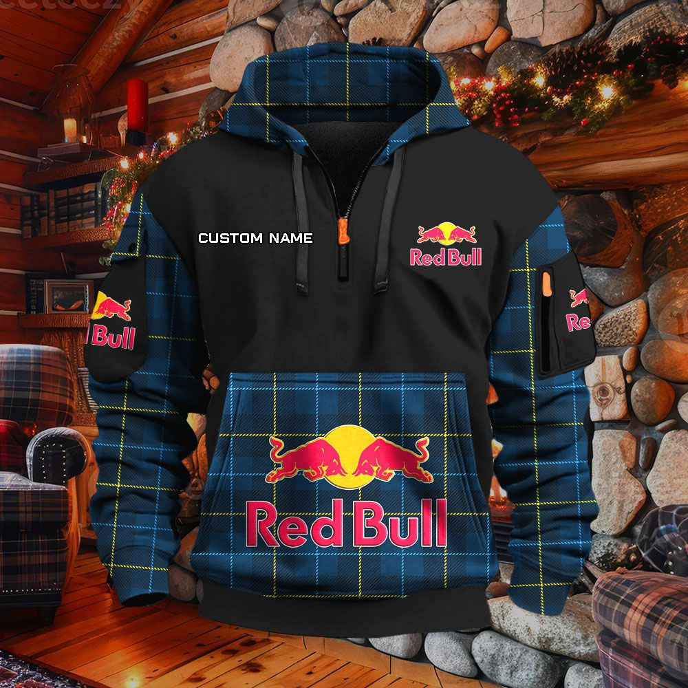Sweat à capuche à demi-zip Red Bull – Image 3